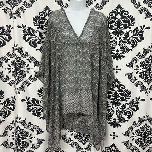 Abercrombie & Fitch Black and White Patterned Kaftan